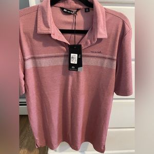 Men’s Travis Mathew Polo, Size M, Salmon Color